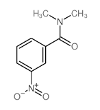 N,N-dimethyl-3-nitro-benzamide结构式