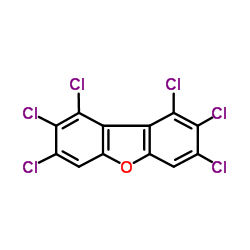 1,2,3,7,8,9-Hexachlorodibenzofuran结构式