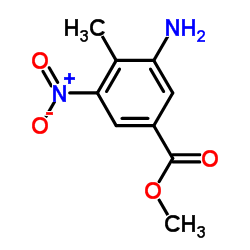 Methyl 3-amino-4-methyl-5-nitrobenzoate结构式