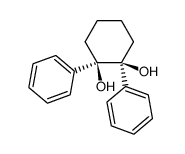 cis-1,2-Diphenylcyclohexane-1,2-diol结构式
