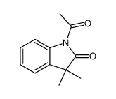 1-acetyl-3,3-dimethylindolin-2-one结构式