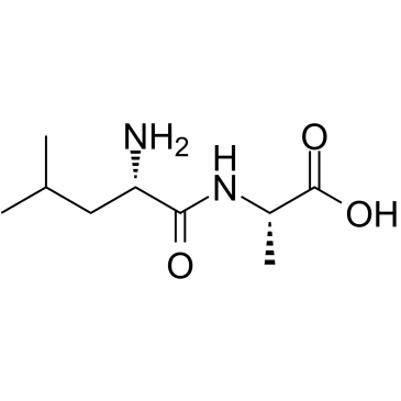 L-亮氨酰-L-丙氨酸结构式