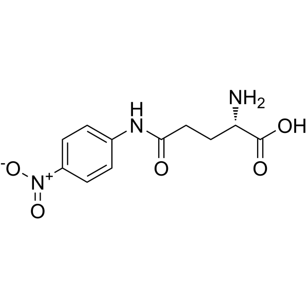 γ-L-谷氨酰基-4-硝基苯胺结构式