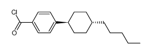 Benzoyl chloride, 4-(4-pentylcyclohexyl)-, trans-结构式