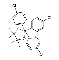 2,2,2-tris(4-chlorophenyl)-4,4,5,5-tetramethyl-1,3,2l5-dioxaphospholane结构式
