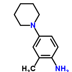 2-Methyl-4-(1-piperidinyl)aniline结构式