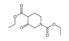 diethyl 3-oxopiperidine-1,4-dicarboxylate结构式