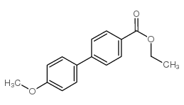 4-甲氧基-4-连苯基羧酸乙酯结构式