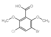 3-溴-5-氯-2,6-二甲氧基苯甲酸结构式