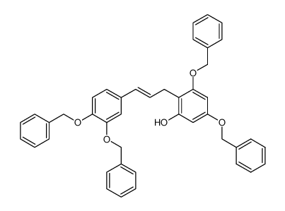 (E)-3-[2,4-bis(benzyloxy)-6-hydroxyphenyl]-1-[3,4-bis(benzyloxy)phenyl]propene结构式