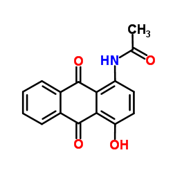 1-乙酰氨基-4-羟基蒽醌结构式
