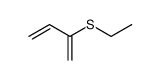 ethyl 1,3-butadien-2-yl sulfide结构式