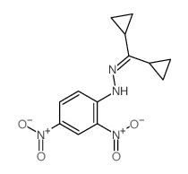 N-(dicyclopropylmethylideneamino)-2,4-dinitro-aniline结构式