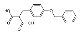 p-benzyloxybenzylmalonic acid结构式