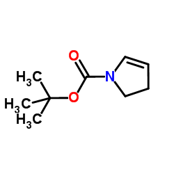 1-叔丁氧羰基-2,3-二氢吡咯结构式