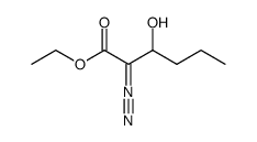 ethyl 2-diazo-3-hydroxyhexanoate结构式