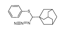 α-Azido-1-adamantylmethyl phenyl sulfide结构式