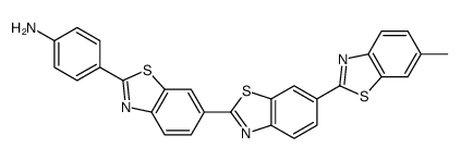 4-[6-[6-(6-methyl-1,3-benzothiazol-2-yl)-1,3-benzothiazol-2-yl]-1,3-benzothiazol-2-yl]aniline结构式