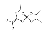 phosphoric acid 2,2-dichloro-1-ethoxy-vinyl ester diethyl ester结构式