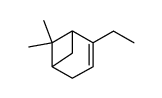 2-ethyl-6,6-dimethylbicyclo(3.1.1)hept-2-ene结构式