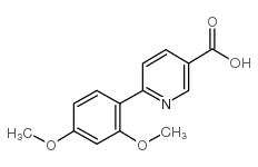 6-(2,4-二甲氧基苯基)烟酸结构式