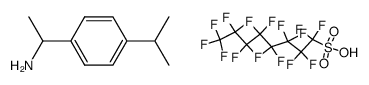 1-(4-isopropylphenyl)ethyl ammonium perfluoro-octyl sulphonate结构式