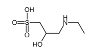 3-(ethylamino)-2-hydroxypropane-1-sulfonic acid结构式