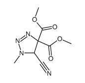 5-cyano-1-methyl-1,5-dihydro-[1,2,3]triazole-4,4-dicarboxylic acid dimethyl ester结构式