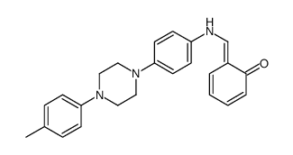 (6Z)-6-[[4-[4-(4-methylphenyl)piperazin-1-yl]anilino]methylidene]cyclohexa-2,4-dien-1-one结构式