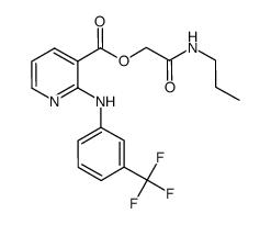 2-(3-trifluoromethyl-phenylamino)nicotinic acid propylcarbamoylmethyl ester结构式