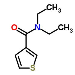 N,N-二乙基-3-噻吩羧酰胺结构式