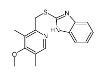 2-[(4-methoxy-3,5-dimethylpyridin-2-yl)methylsulfanyl]-1H-benzimidazole结构式
