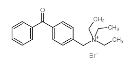 N-(4-[BENZOYL]BENZYL)-N,N,N-TRIETHYLAMMONIUM BROMIDE结构式