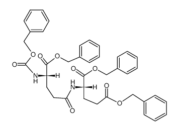 benzyloxycarbonyl-α-benzyl-γ-L-glutamyl-L-glutamic acid dibenzyl ester结构式