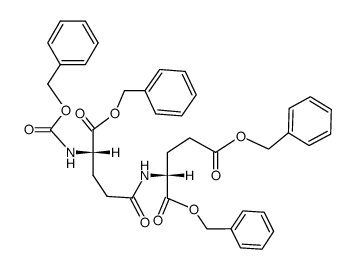 benzyloxycarbonyl-α-benzyl-γ-L-glutamyl-D-glutamic acid dibenzyl ester结构式