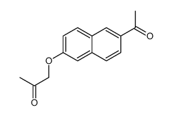 1-(6-Acetyl-2-naphtyloxy)-2-propanone结构式