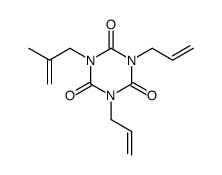 1,3-diallyl-5-(2-methyl-allyl)-[1,3,5]triazinane-2,4,6-trione结构式