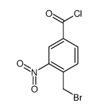 4-(bromomethyl)-3-nitrobenzoyl chloride结构式