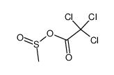 (Methylsulfinyl)-trichloracetat结构式