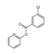 3-chlorobenzoic acid 2-pyridinyl ester结构式