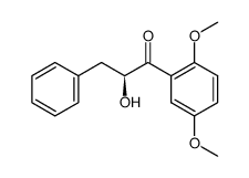(2S)-1-(2,5-dimethoxyphenyl)-2-hydroxy-3-phenylpropan-1-one结构式