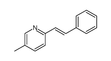 (E)-2-styryl-5-methylpyridine结构式
