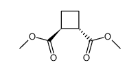 dimethyl trans-(1R,2R)-cyclobutane-1,2-dicarboxylate结构式