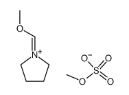 1-(methoxymethylene)pyrrolidin-1-ium methyl sulfate结构式