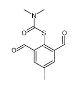 S-(2,6-diformyl-4-methylphenyl) N,N-dimethylcarbamothioate结构式