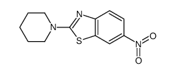 6-nitro-2-piperidin-1-yl-1,3-benzothiazole结构式