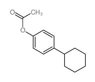 (4-cyclohexylphenyl) acetate结构式