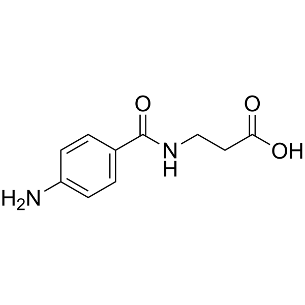 对氨基苯甲酰-beta-丙氨酸结构式