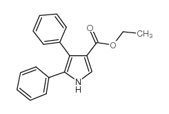 4,5-二苯基-1H-吡咯-3-羧酸乙酯结构式
