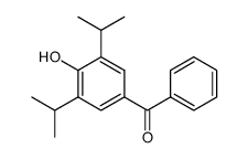 (4-hydroxy-3,5-bis(1-methylethyl)phenyl)phenyl-methanone结构式